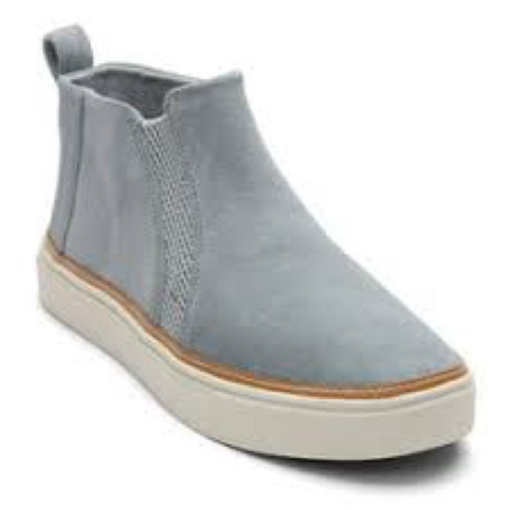 Toms Bryce blue suede sneakers boots shooties casual women’s size 9 casual